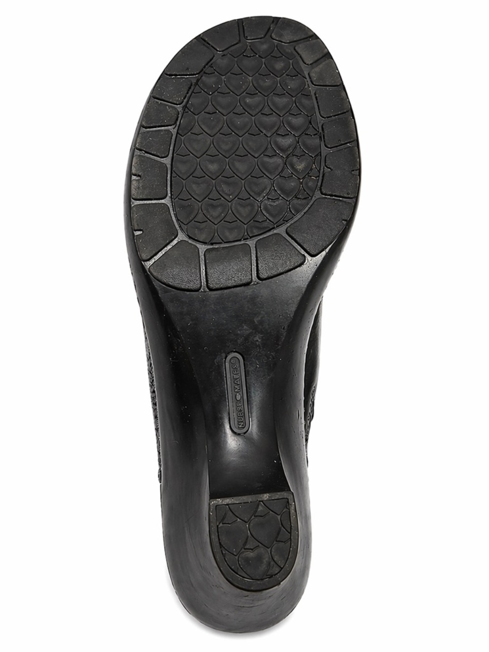 Nurse Mates Bryar Clogs Women’s 9M Black Leather Paisley Slip-Resistant - Picture 5 of 5